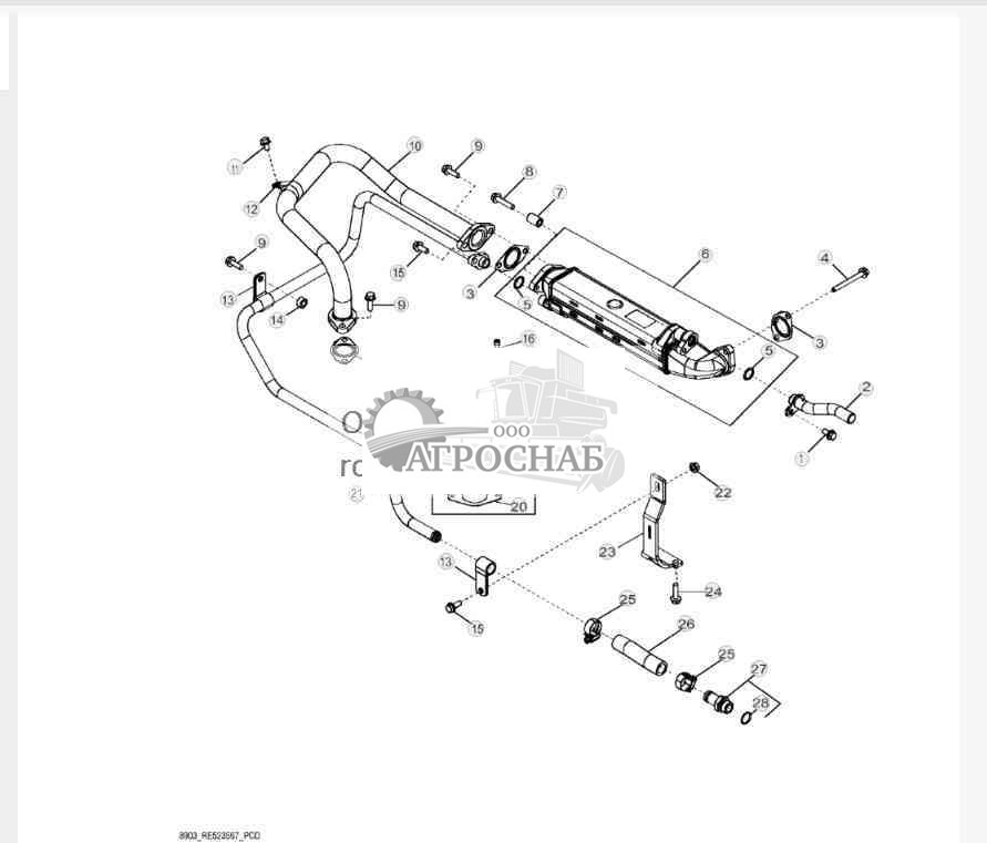 8903 Система рециркуляции выхлопных газов 